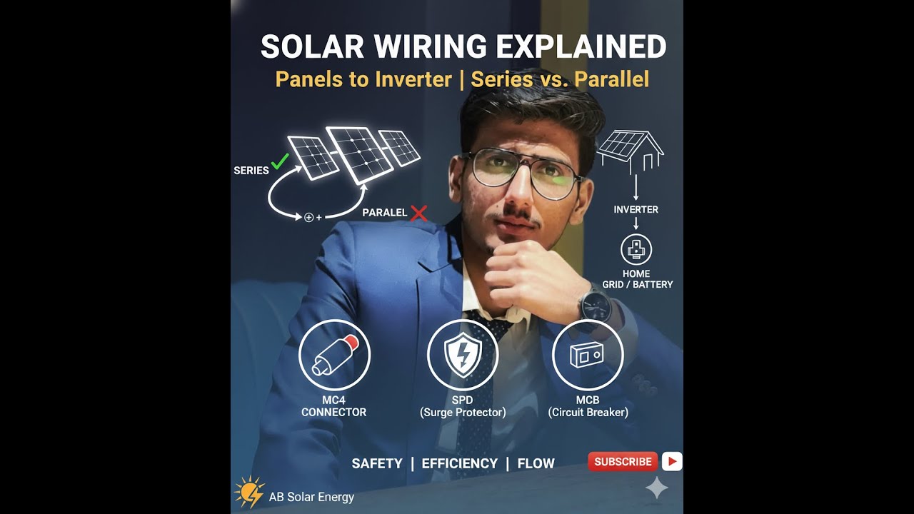 Series vs Parallel in Solar Systems | Learn MC4, SPD & MCB Working | Full Solar Wiring Tutorial
