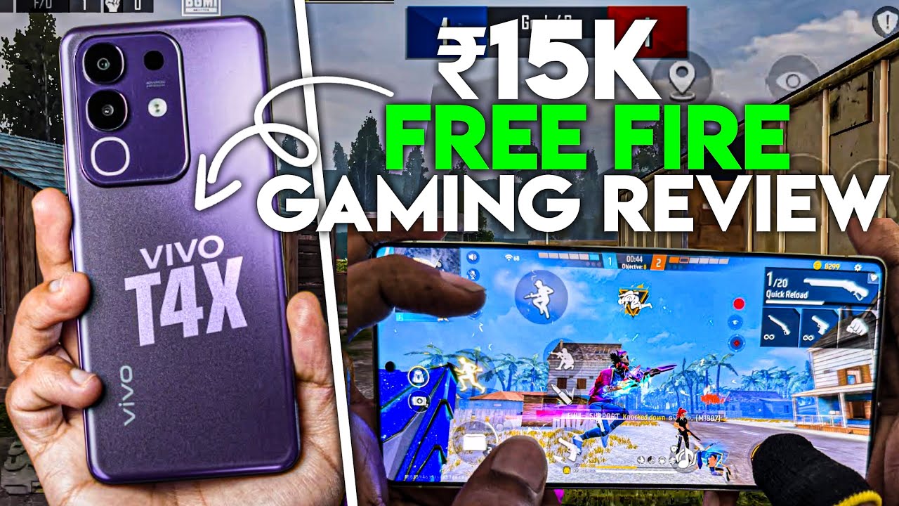 Vivo T4x Free Fire Gaming Test & Review 2026 🎮 | Extreme Lag Test & High Graphics⚡| Gaming Under 15k