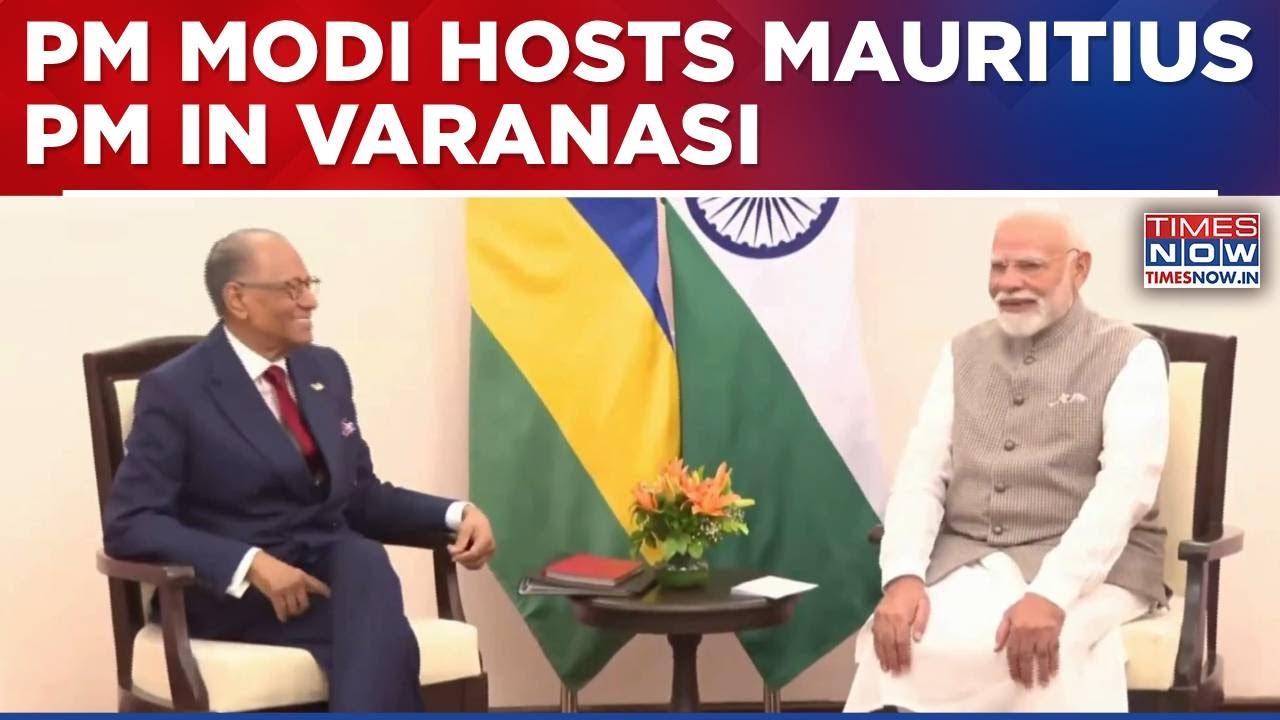 PM Modi Holds Bilateral Talks With Mauritius Counterpart Navinchandra Ramgoolam In Varanasi