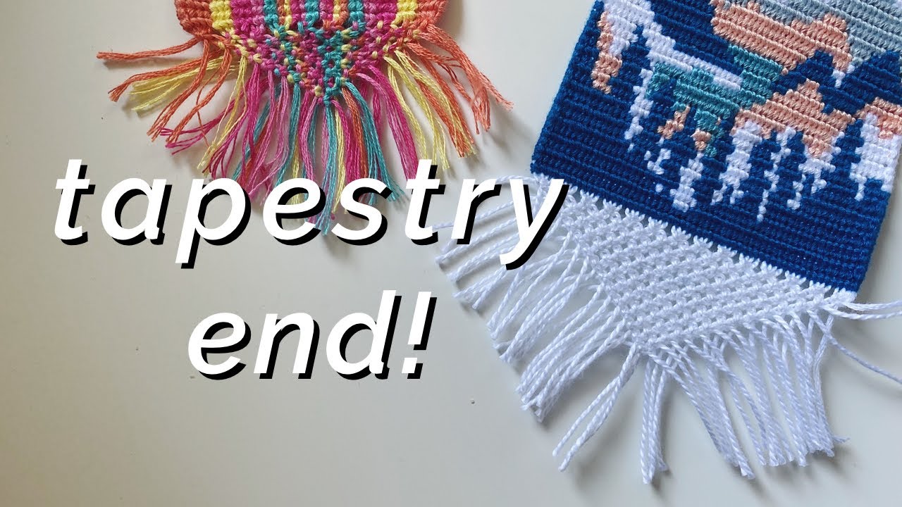 HOW TO: tapestry end for wall hangings!