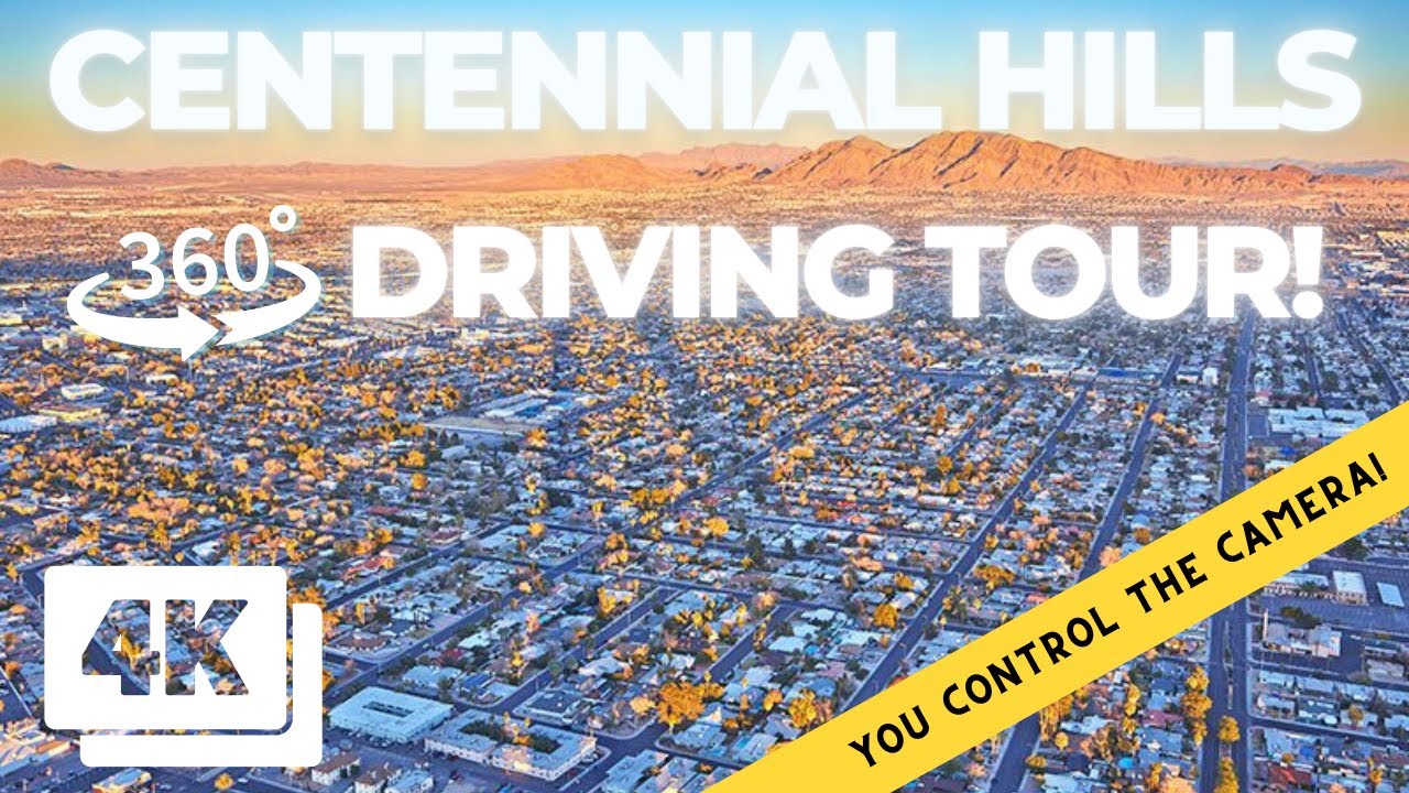 Best Neighborhoods in Las Vegas: CENTENNIAL HILLS! | 360° Driving Tour in Las Vegas! 4k