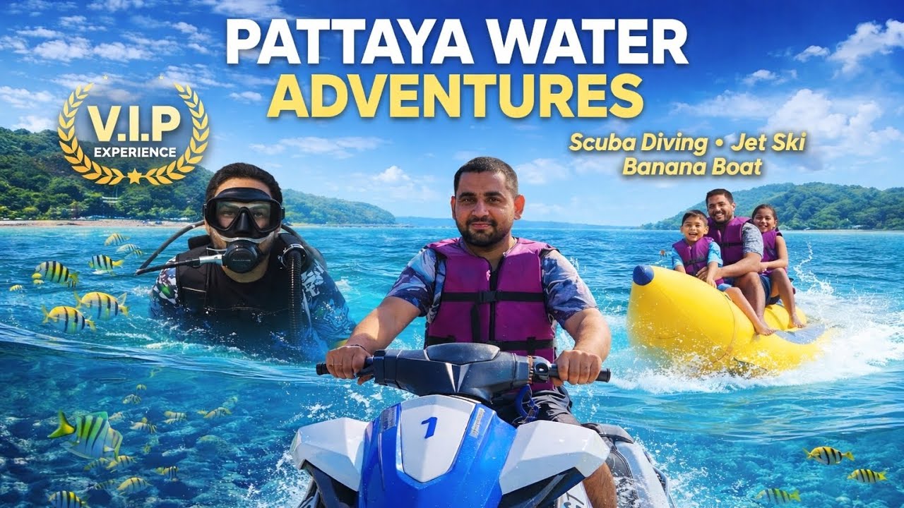 Pattaya Water Adventures | Jet Ski, Scuba Diving & Banana Boat 🇹🇭