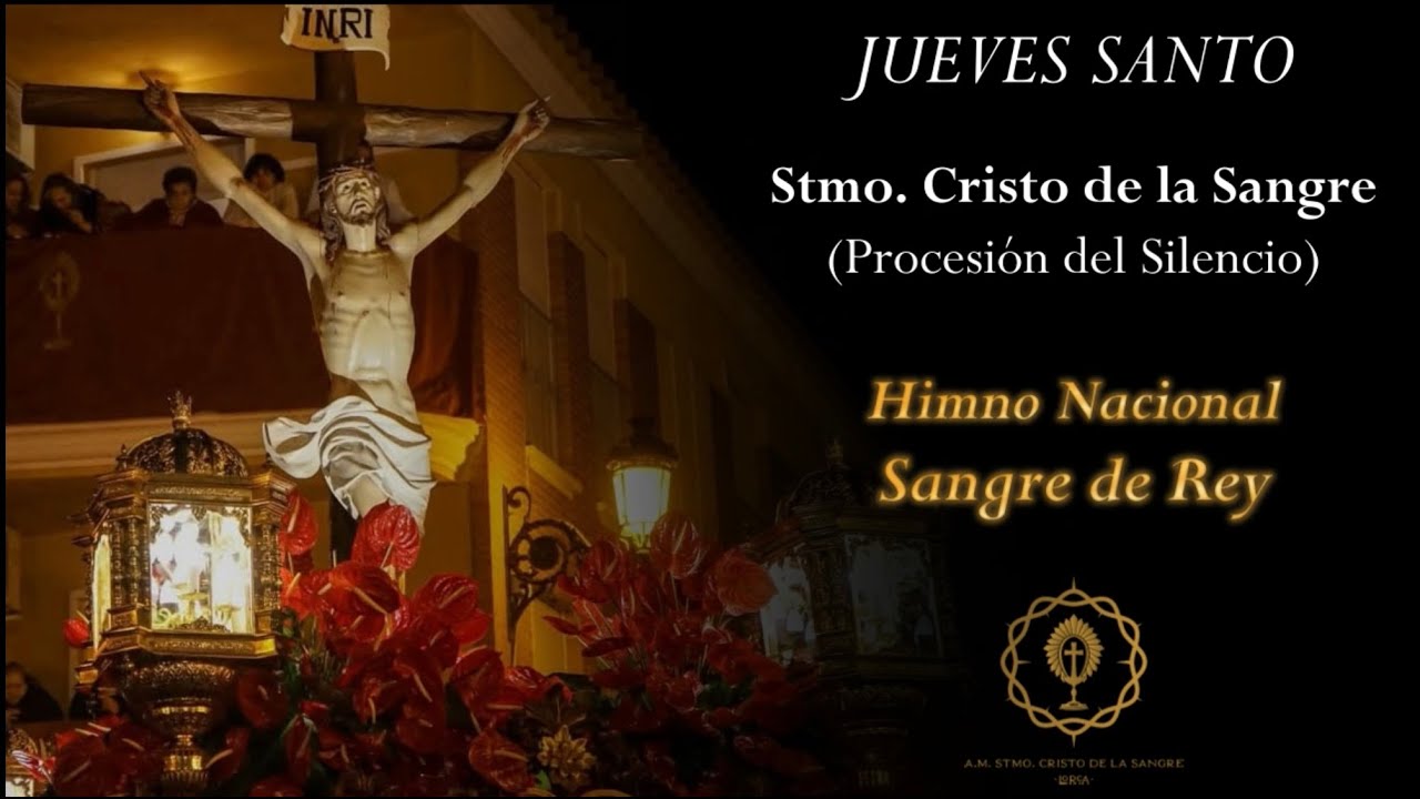 Salida Stmo. Cristo de la Sangre. Paso Encarnado. Jueves Santo. Himno Nacional + Sangre de Rey.