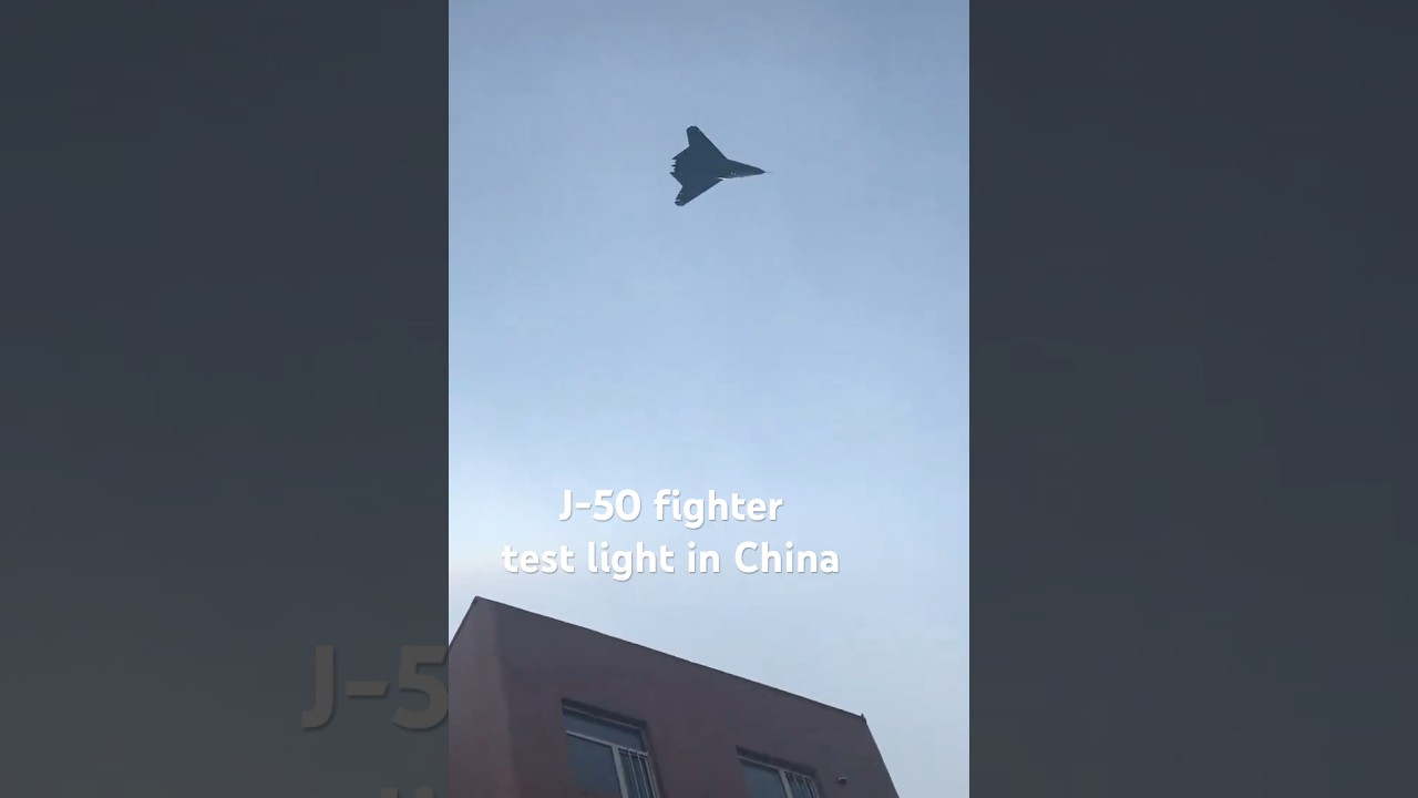 J-50 fighter test flight in Shenyang China