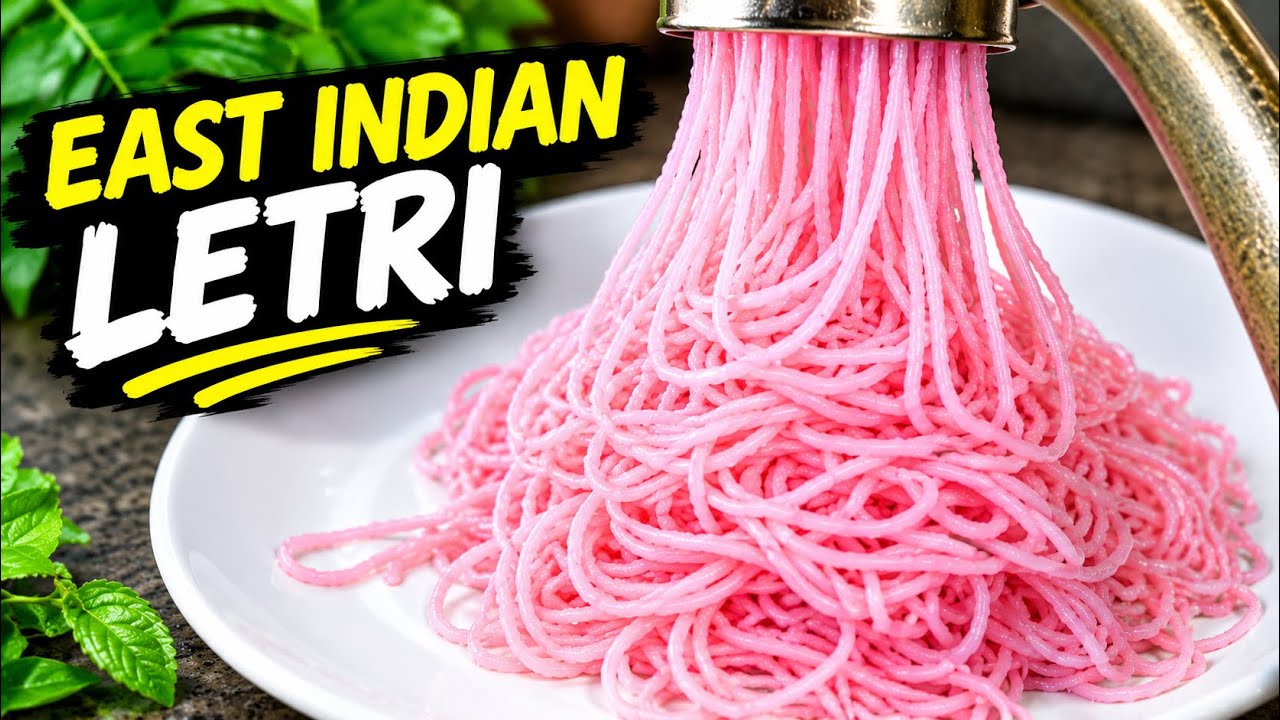 East Indian Letri Recipe | Traditional Rice Letri Dessert | Easy String Hoppers Recipe