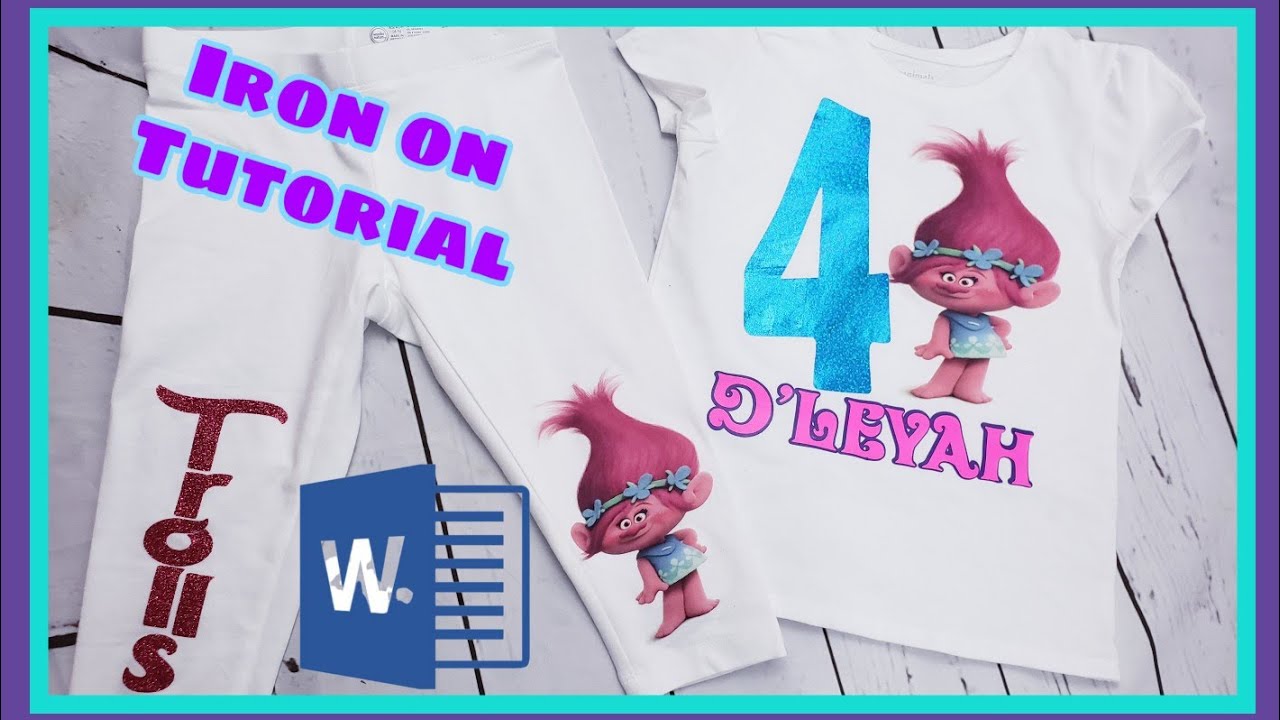 How to use Iron on (Jet Pro sofstretch) using Microsoft Word