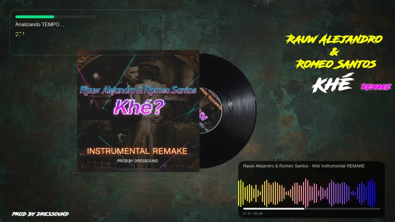 KHE - Rauw Alejandro x Romeo Santos instrumental remake type beat + acapela #Remake #acapela