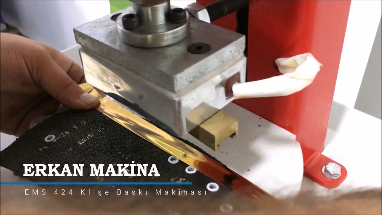 Klişe Baskı Makinası EMS 424 Erkan Makina (Русский перевод)