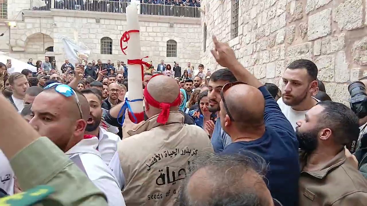 زفة شباب حارة النصارى القدس سبت النور 11 نيسان 2026 تصوير كريستيان لاند سينت جوني