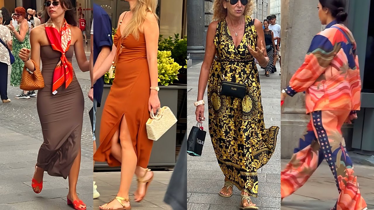 SUMMER STYLE ELEGANCE AUGUST 2024 | MILAN STREET OUTFITS TRENDS THIS SUMMER & ITALIAN FASHION VLOG