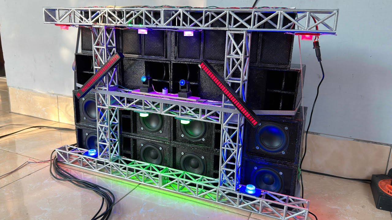 Cek Sound Miniatur Sound Horeg Ful Lampu