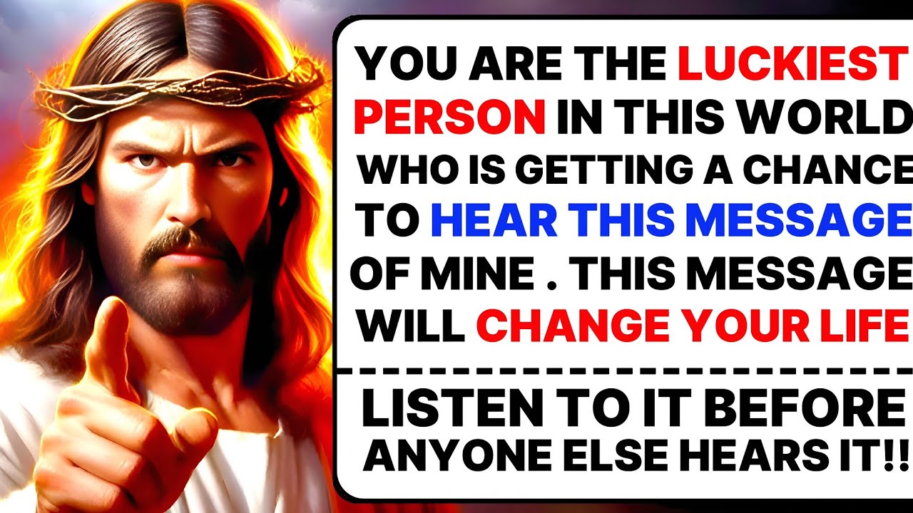 🛑YOU ARE THE LUCKIEST PERSON IN THIS WORLD WHO IS GETTING A CHANCE TO HEAR THIS MESSAGE ।#god #jesus