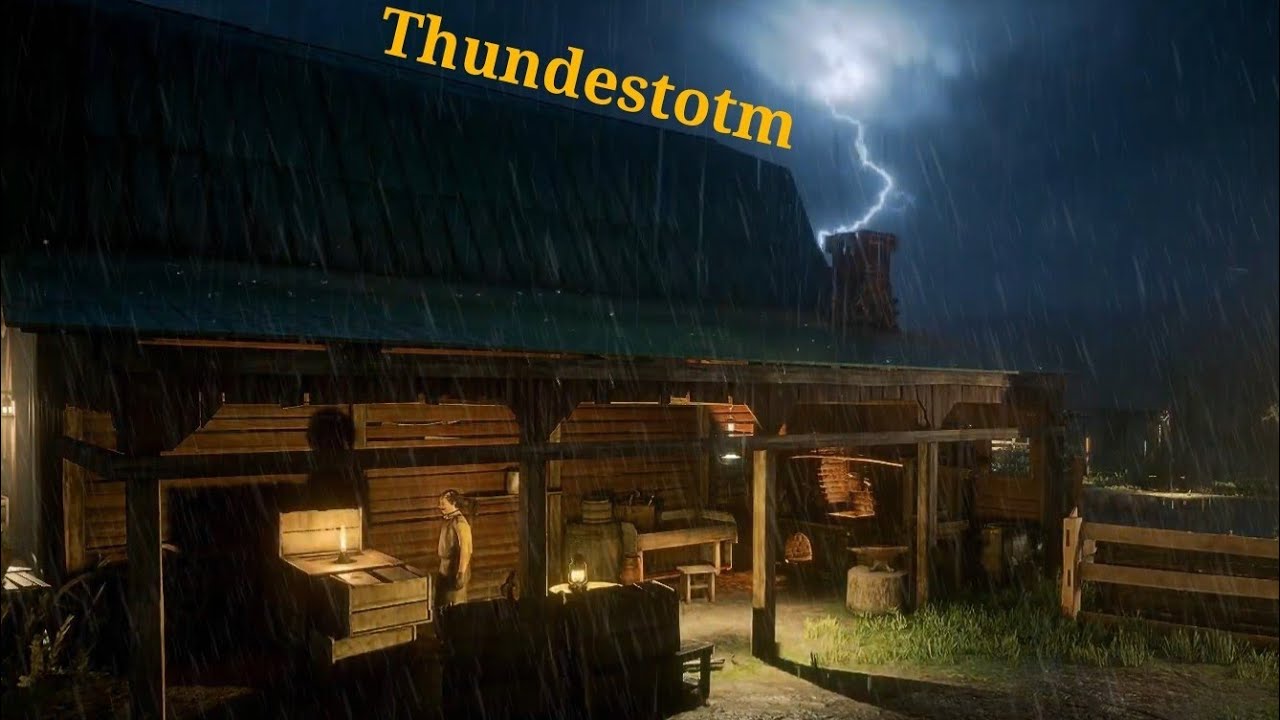 Royal Thunder & Rain on Iron Roof 🌧️👑 Sleep Sounds for Deep Relaxation 10 Hours