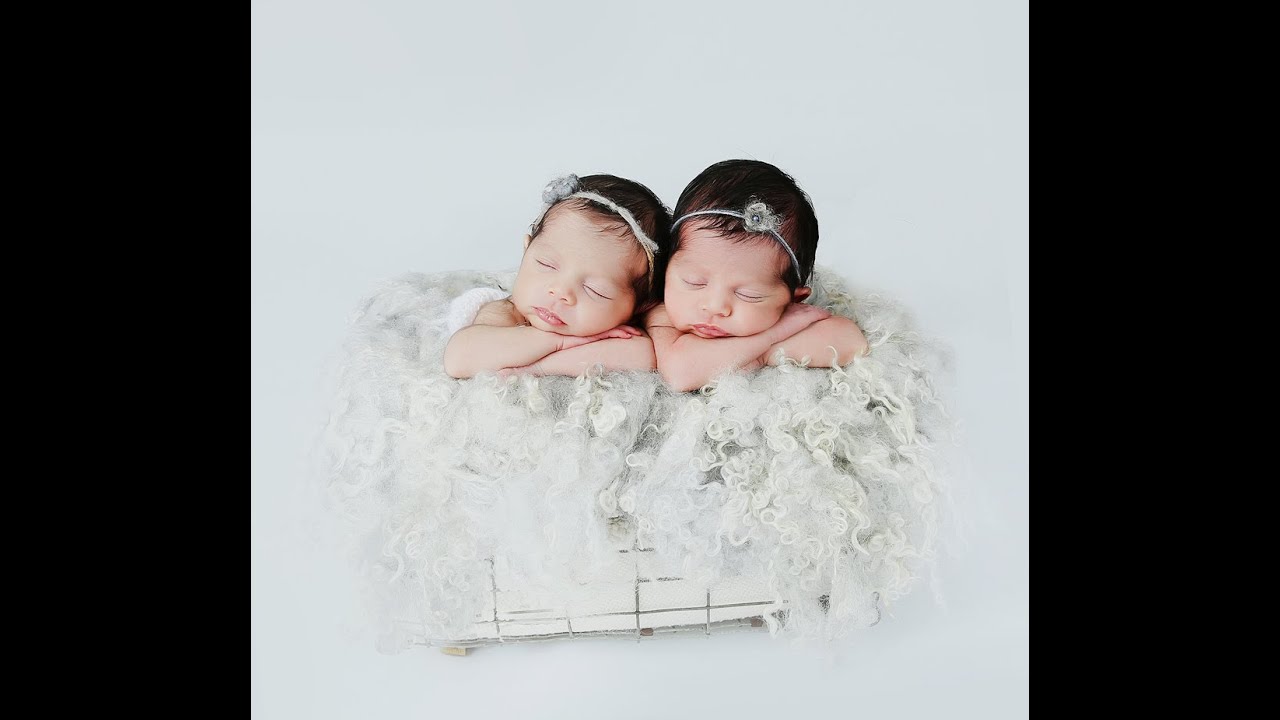 Newborn Twin Girls Photographed in Studio by Ana Brandt