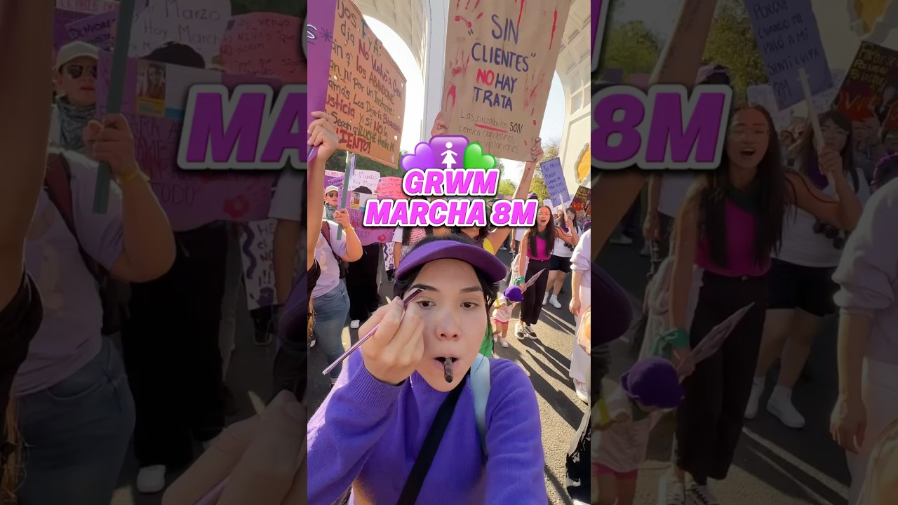 GRWM Marcha 8M💜💚#marcha8m #mujeresfuertes #feminismo #marcha