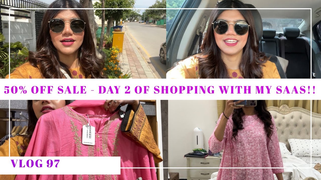 50% OFF SALE!!! DAY 2 OF SHOPPING WITH MY SAAS! (links in bio of some more suits I liked) - Vlog 97