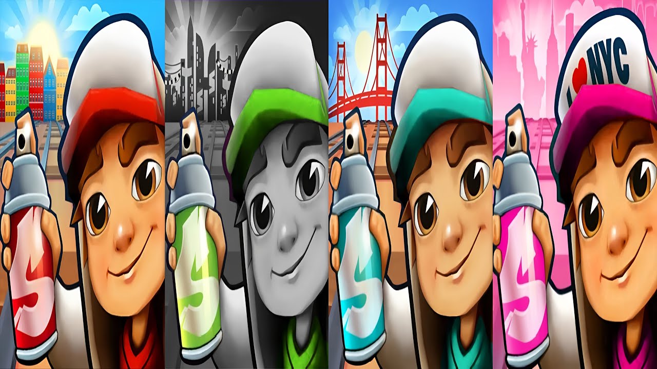 Subway Surfers : Copenhagen 2025 🆚 Shenzhen Showdown 2024 🆚 San Francisco 2024 🆚 New York 2021 