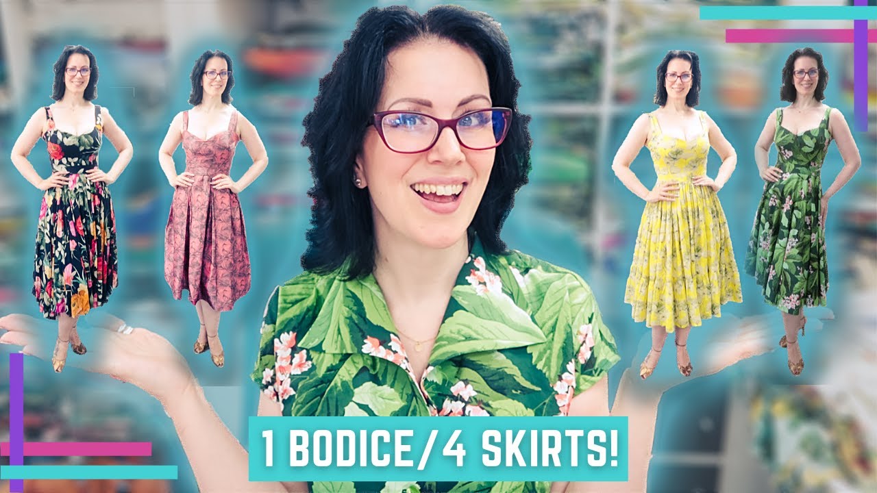 Tried'n'True Bodice with 4 Different Skirts and Fabrics! :: Make Your Patterns Work Hard For You!