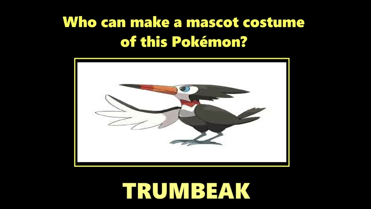 2026 Request To Make A Trumbeak Pokémon Mascot Costume 