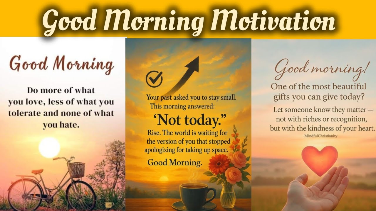 Beautiful Good Morning Quotes And Images To Start Your Day | Good Morning Motivation Quotes