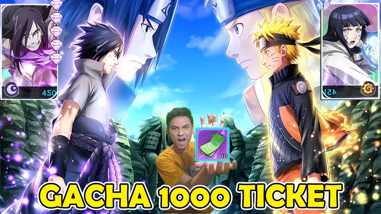 PARTY GACHA! 1000 TICKET UNTUK UPGRADE TEAM SASUKE DAN TEAM NARUTO - AKATSUKI NINJA TALE