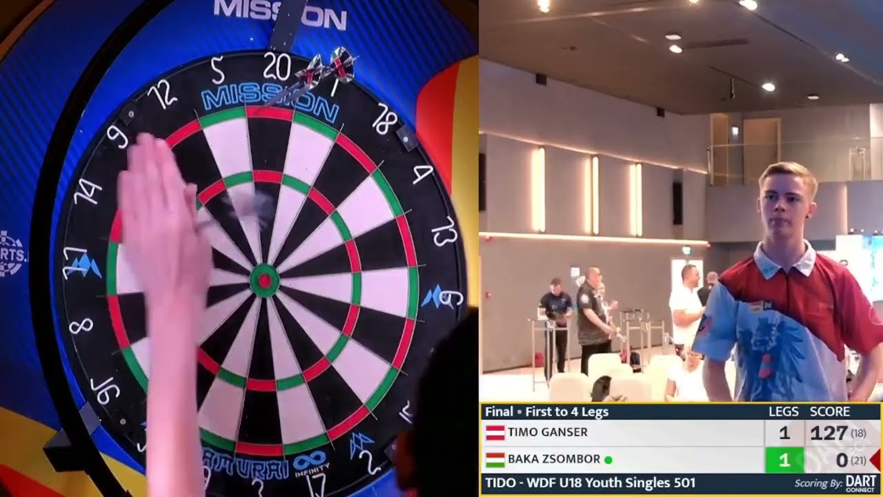 Timo Ganser vs Baka Zsombor Highlights / Timisora International Darts Open U18 Youth Final 2025
