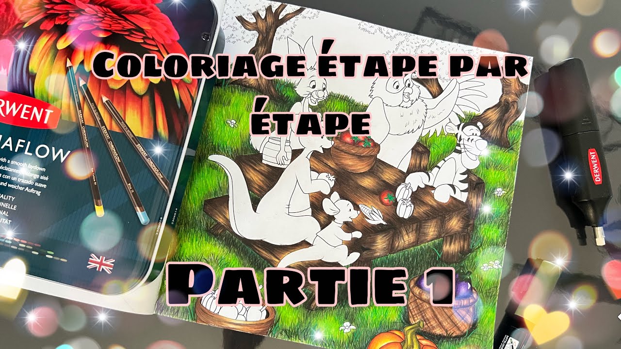 Un coloriage à reproduire Disney - Grand carré à Table- Partie 1