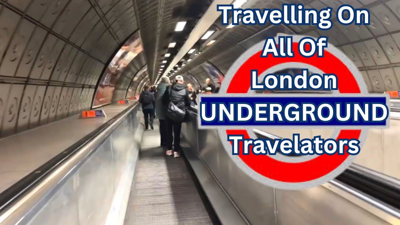 Walking on all three of the London Underground walkways.