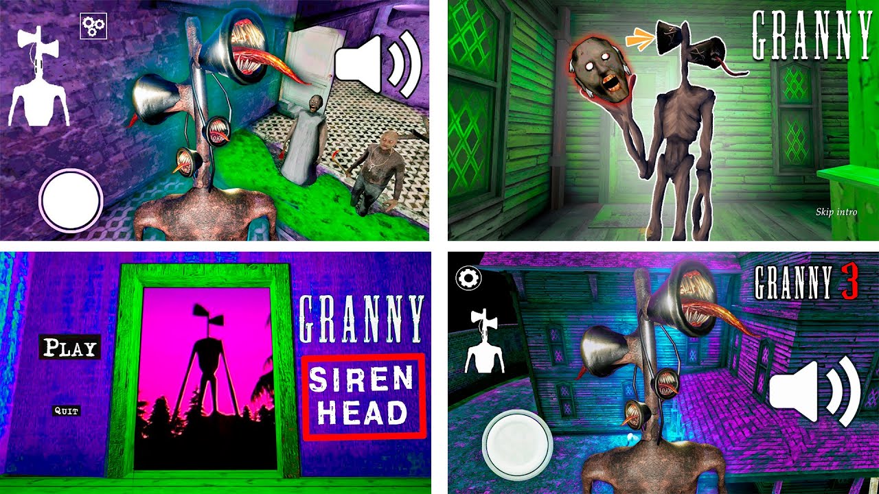 Как играть за Siren Head в Granny, глава вторая против главы 3!