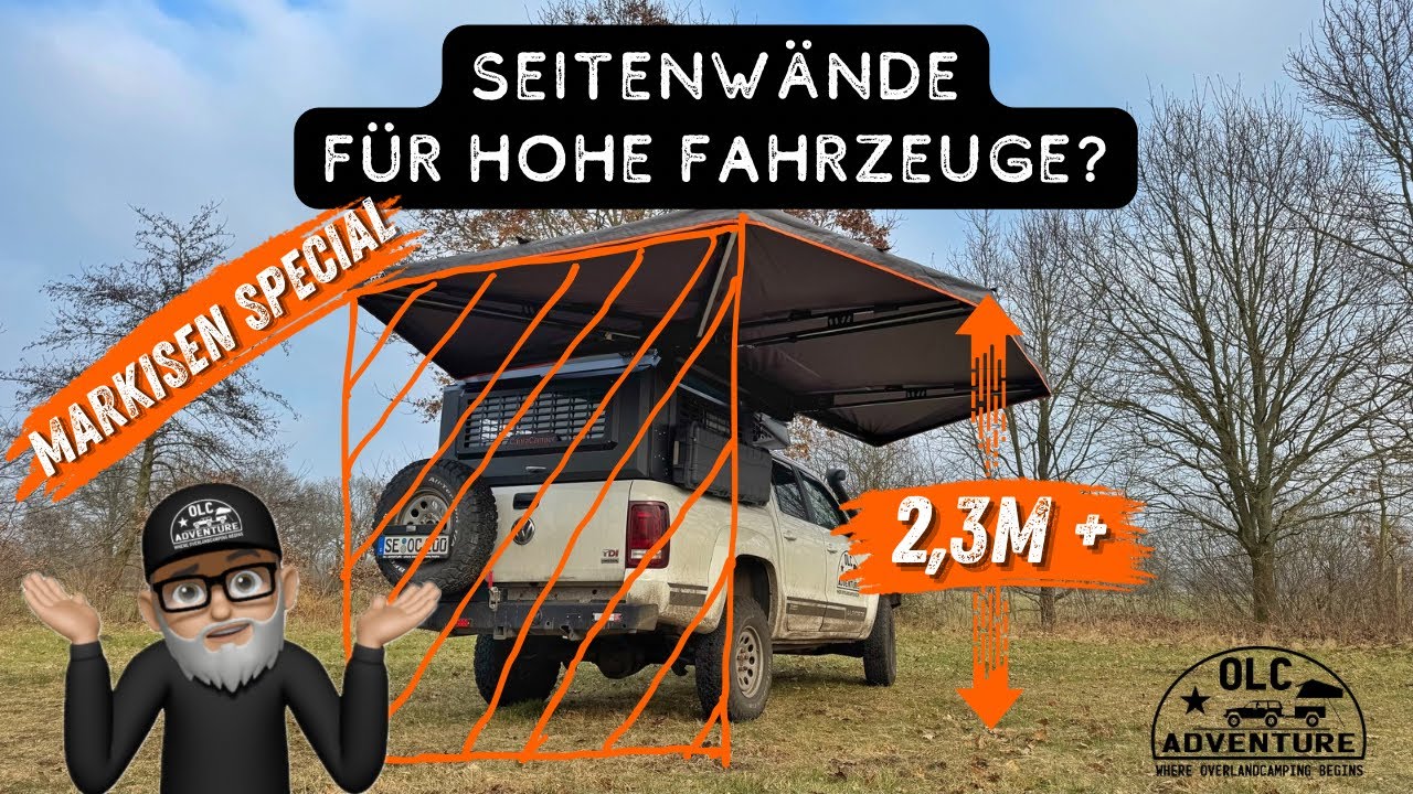 Seitenwandverlängerungen für OLC Adventure Markisen