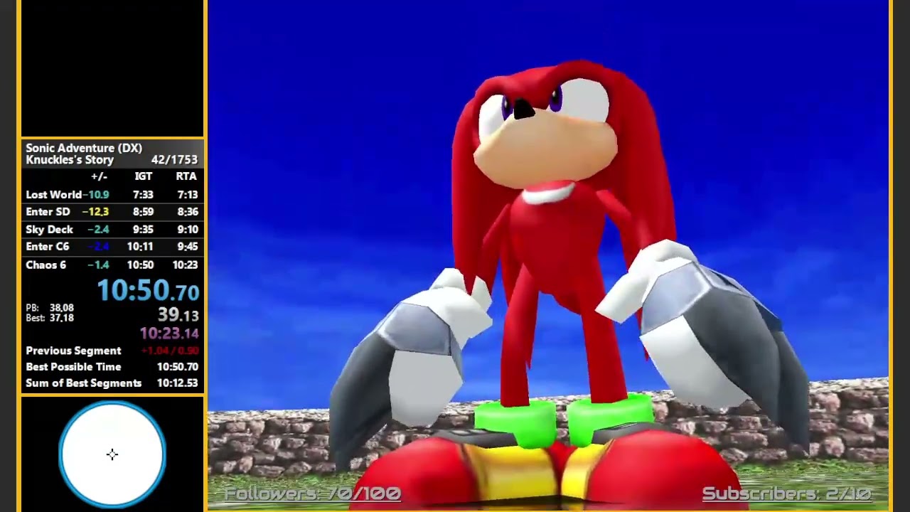 Knuckles' Story in 10:50.700
