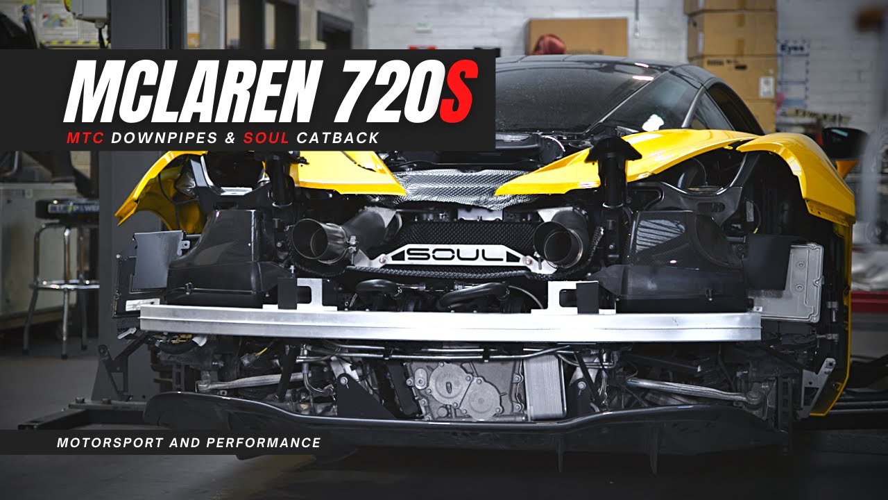 MCLAREN 720S DOWNPIPES & CATBACK EXHAUST!!