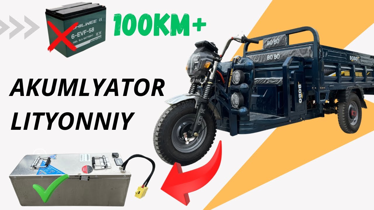 LITYONNIY AKUMLYATOR YAXSHIMI? Nechi km yurishi mumkin? NARXI VA SIFATI | +998555006644