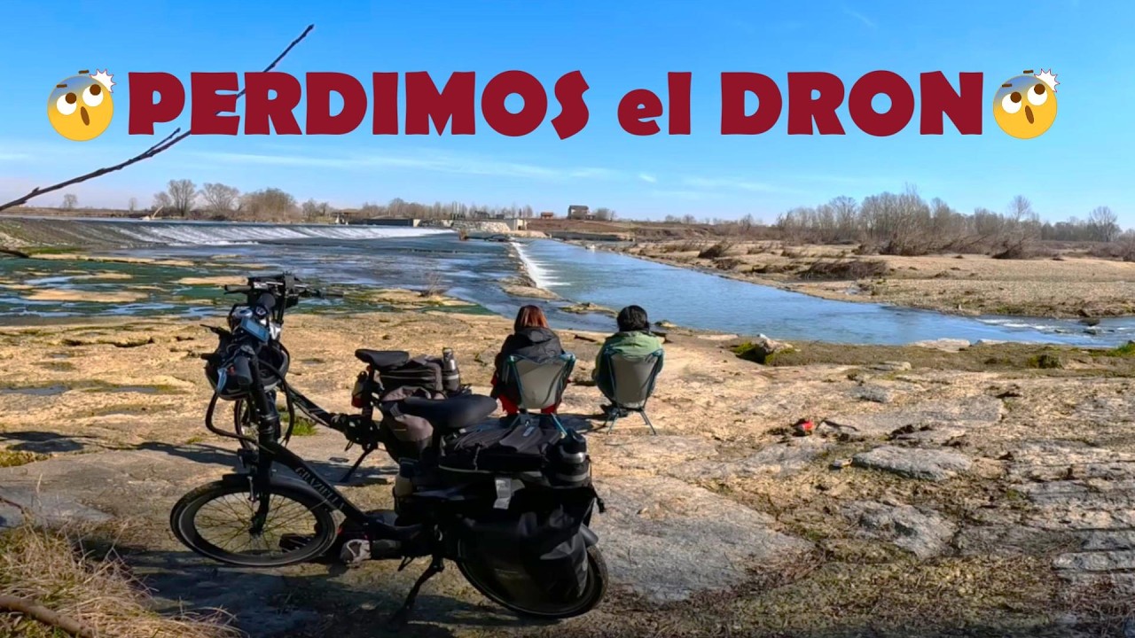 EN BICI HASTA EL RIO, y perdimos el dron.