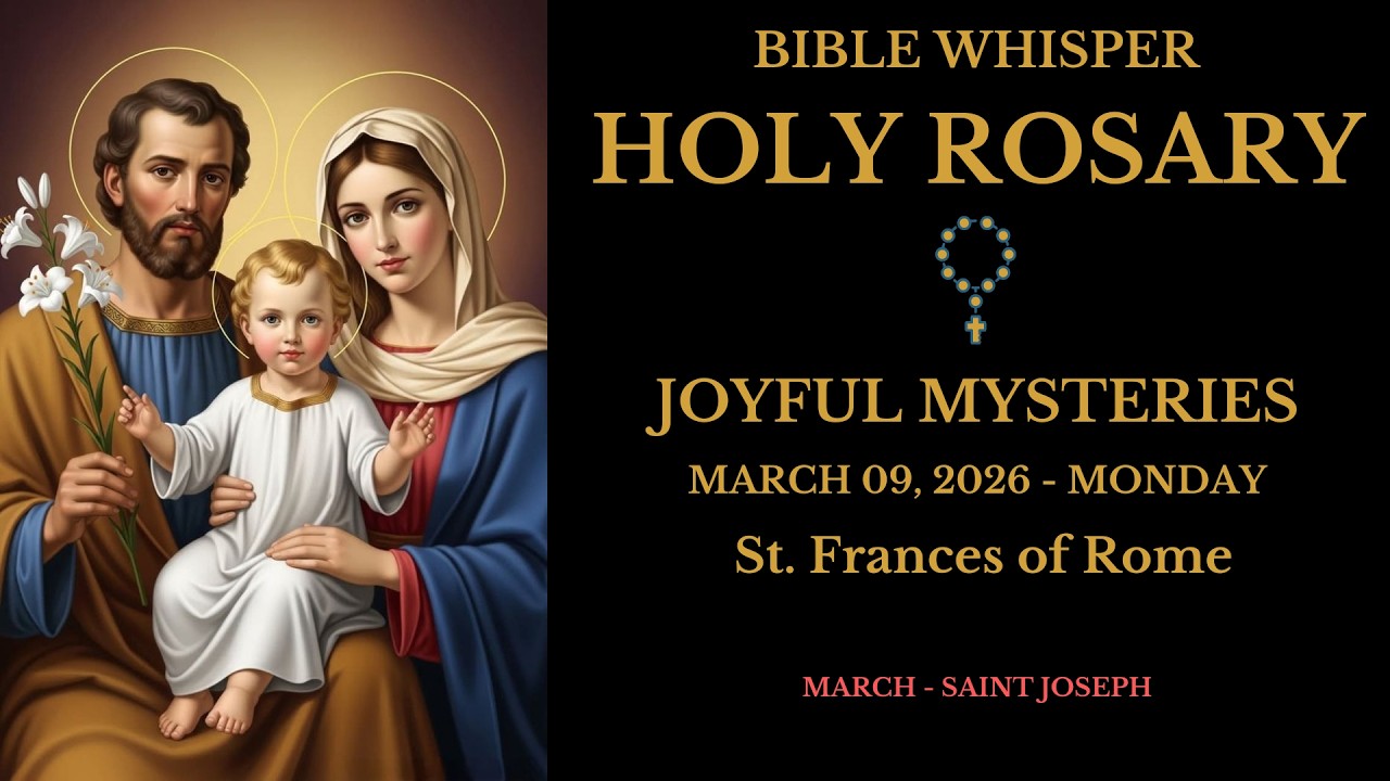 9 марта 2026 г. - Святой Розарий | Радостные тайны | Молитва вместе 🙏🏻