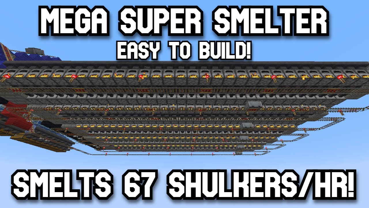 SUPER FAST EASY MEGA Super Smelter for Minecraft Java 1.21.11 (Showcase)