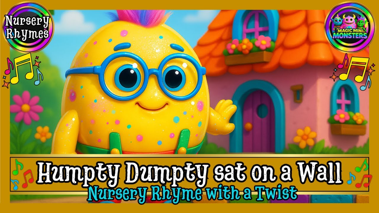 Humpty Dumpty sat on a Wall | Nursery Rhyme with a Twist | Magic Mini Monsters | #magicminimonsters