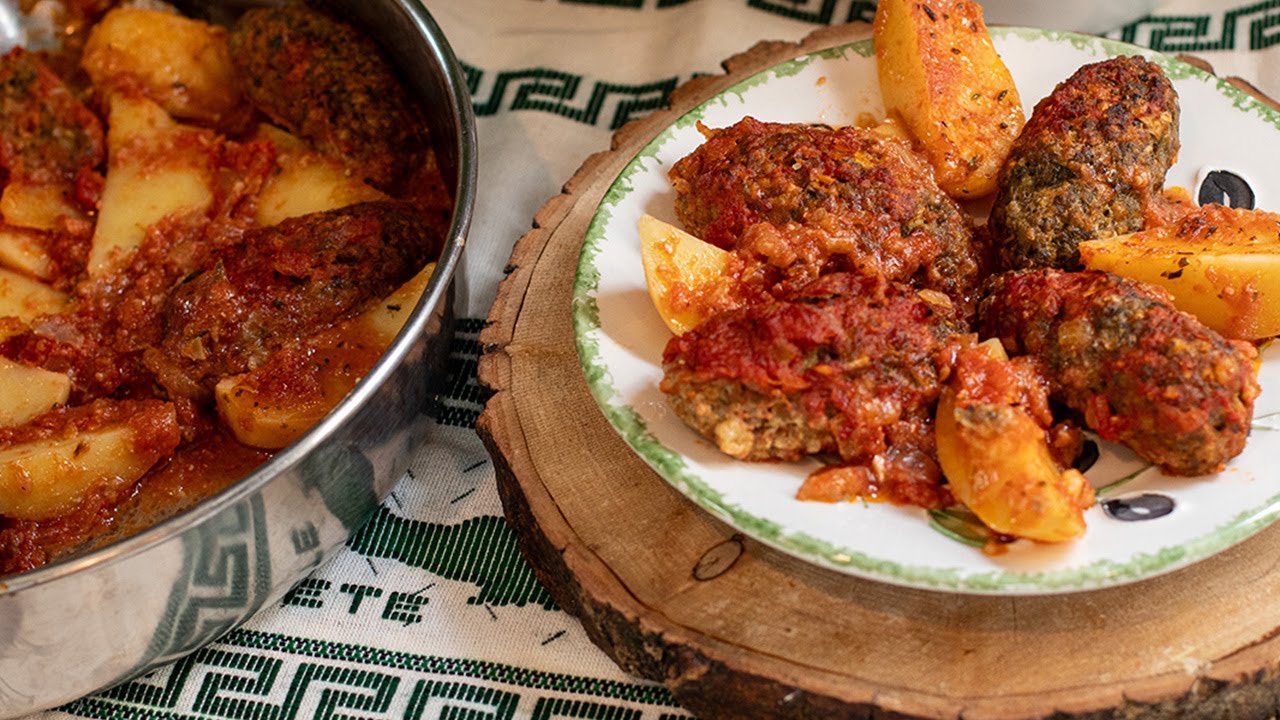 Лучшее греческое блюдо: Beeftekia me Patates