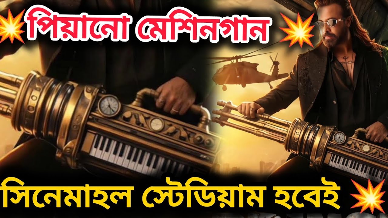 MEGASTAR SHAKIB KHAN PRINCE MOTION POSTER 💥 পিয়ানো মেশিনগান 😱 শাকিব খান প্রিন্স ঈদ কাঁপাবে 🔥