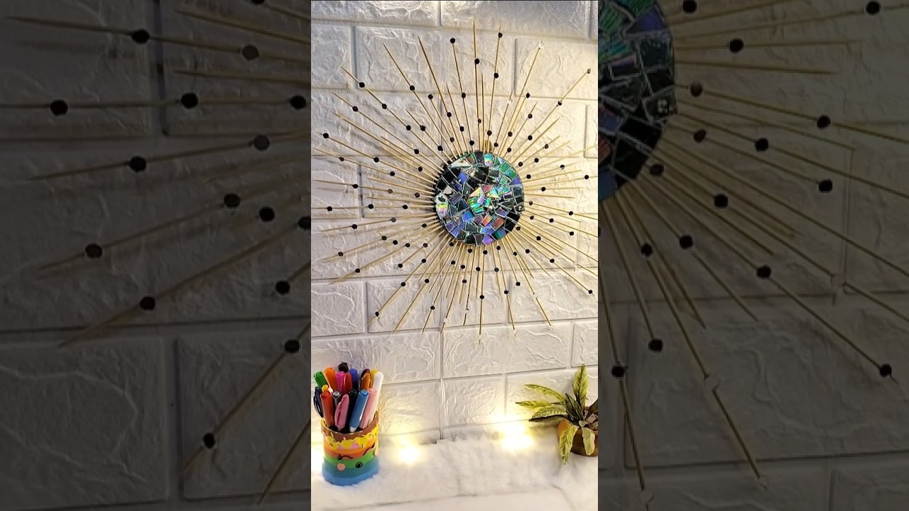 😍Waste CD Se Banaya Amazing Wall Decor | Best Craft Idea