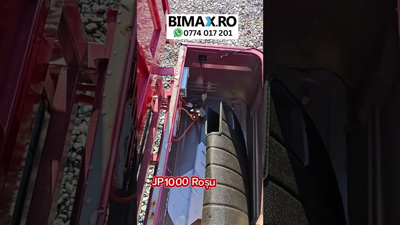 JP1000 sau AMR350, culoarea roșie. Fără permis, motor 2000W, baterii 45Amperi #triciclu