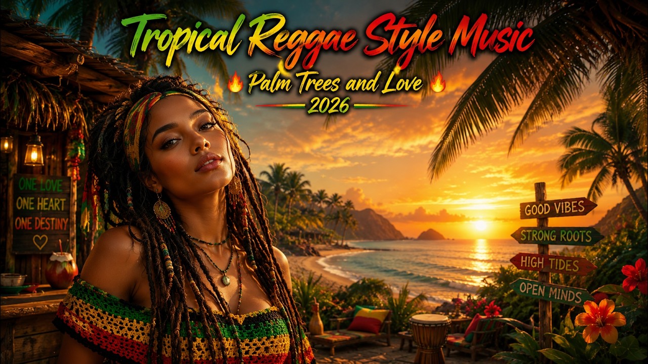 Tropical Reggae Style Music 🔥 Palm Trees and Love 🔥 2026
