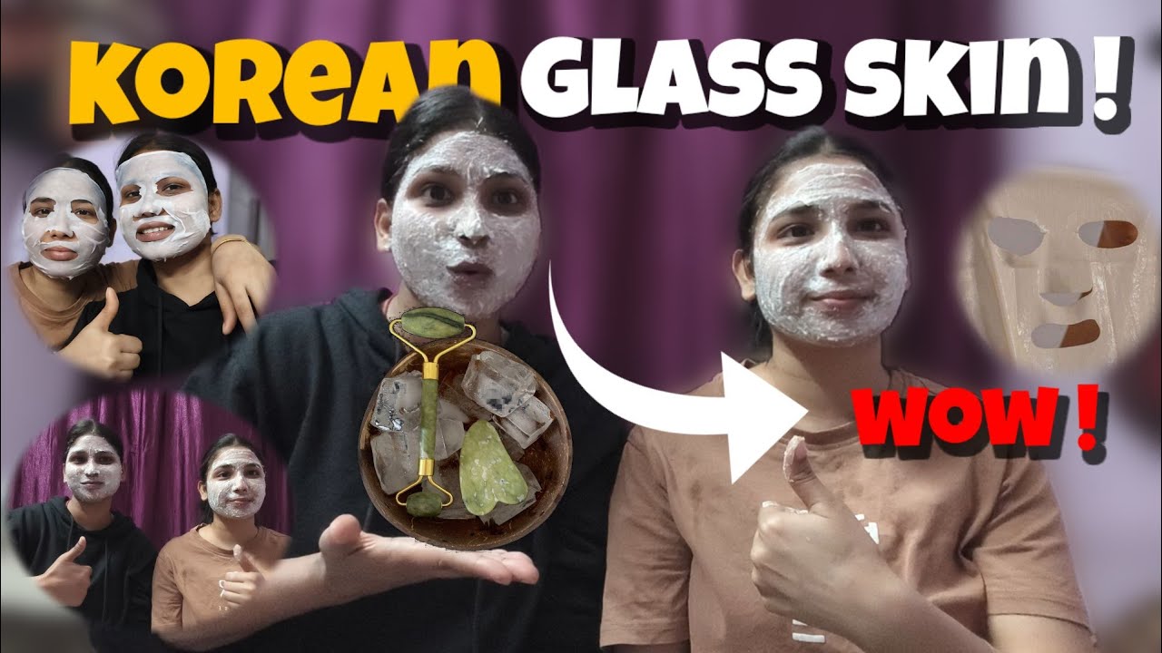 We Tried Korean Glass Skin Routine at Home 🏠 😳✨| K- Beauty secret | Sisters vlog 