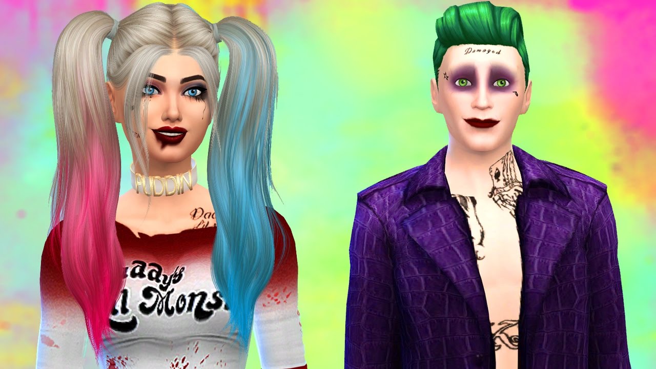 QUAL É A MELHOR ARLEQUINA E CORINGA? #BatalhaLookTheSims4