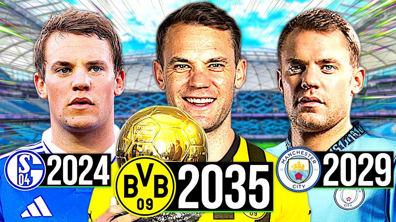 Ich spiele Manuel Neuers Karriere ALS STÜRMER!! 🚀😂