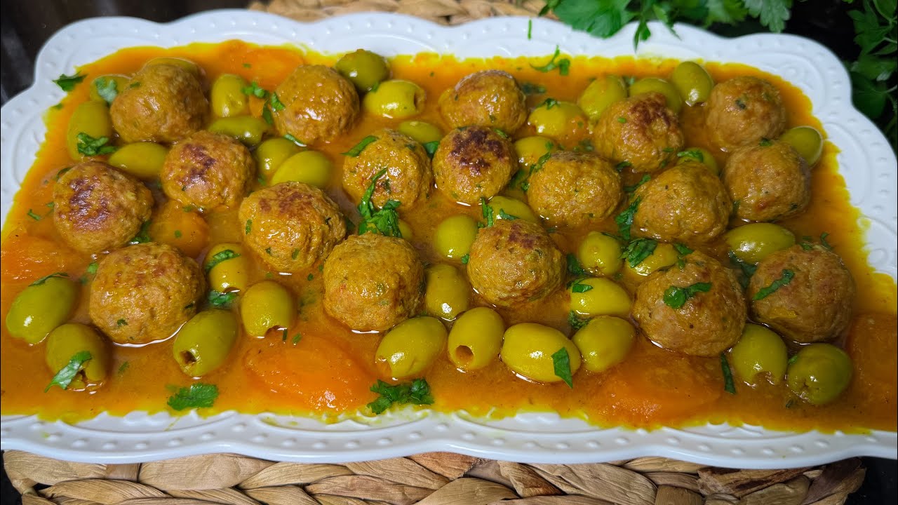 طاجين الزيتون بارووع وصفة ممكن جربوها 💯مع السر لي يخلي ليبولات تاع اللحم او الدجاج طري بصوص بنييينة😍
