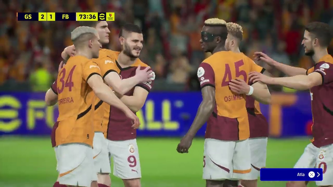 eFootball 2025 TÜRKÇE SPİKER GALATASARAY-FENERBAHÇE DERBİSİ