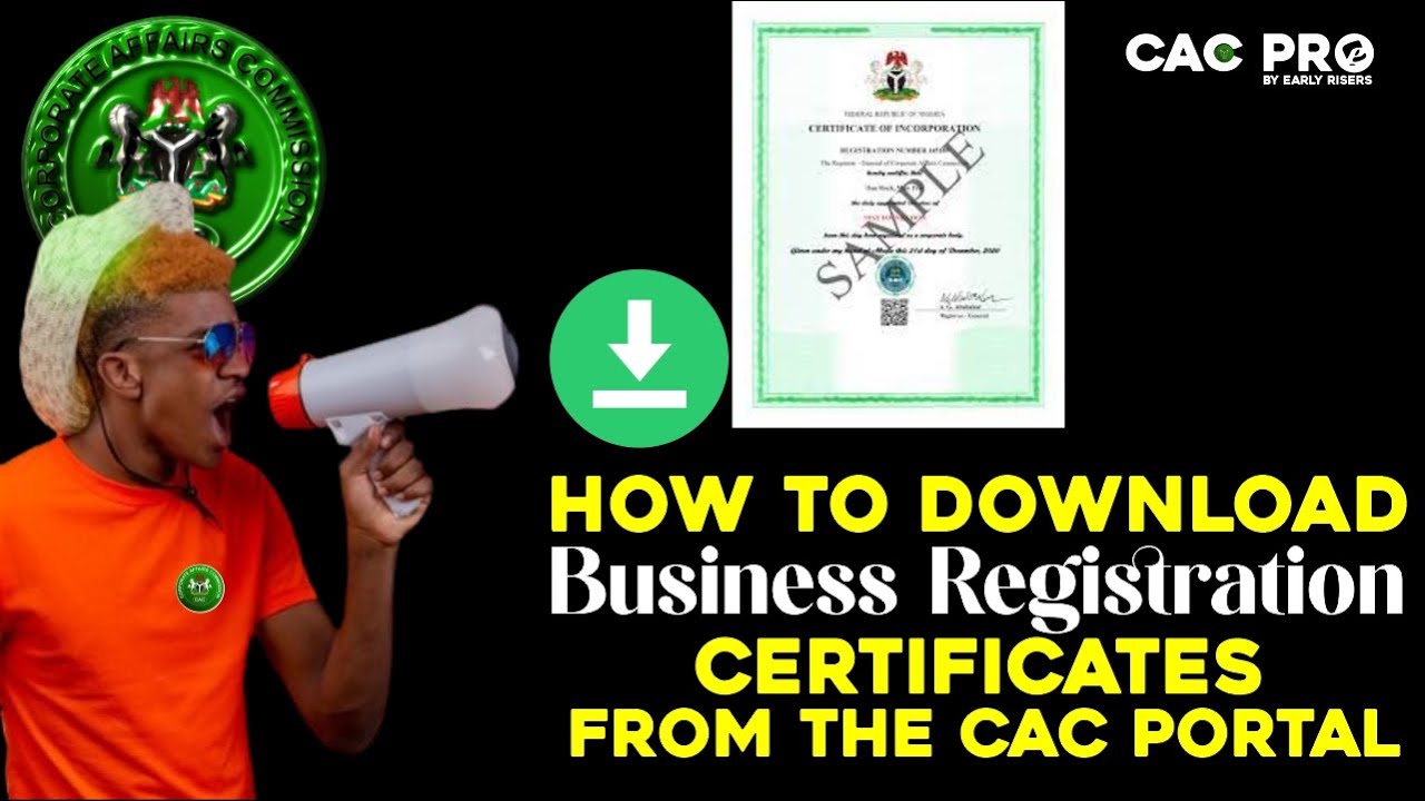 How I download  Business Registration Certificates from the CAC Portal