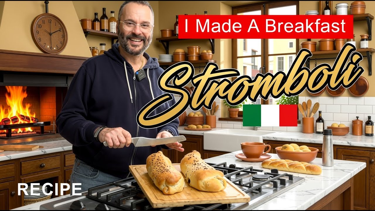 Breakfast Stromboli That Looks Like You Spent Hours Cooking