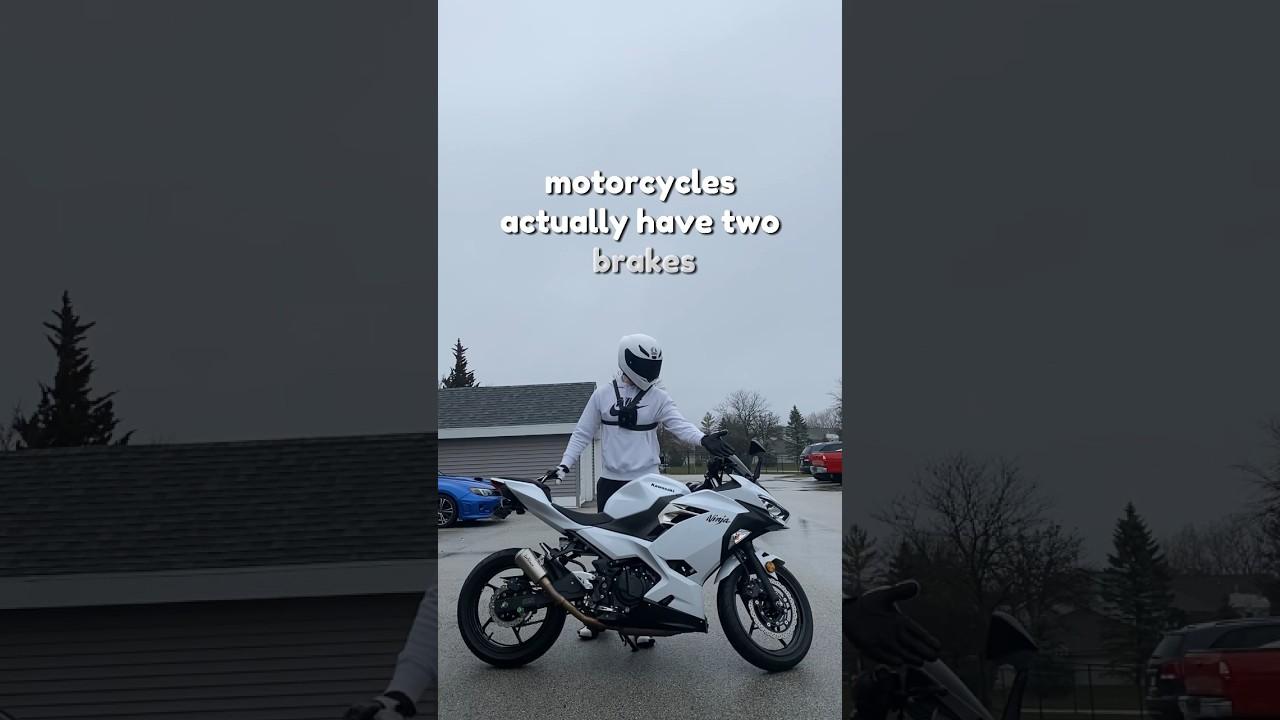 Вот как тормозить на мотоцикле #ninja400 #motorcycle #shorts